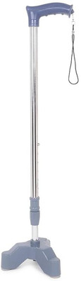 kgn surgical Premium height adjustable 3 leg pvc Walking Stick for old age peoplews 54 Walking Stick