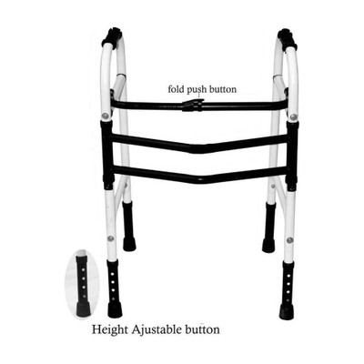 GROWDEALS ADULT WALKER NEW FEATUERS PUSH THE BUTTON AND FOLD THE WALKER Walking Stick