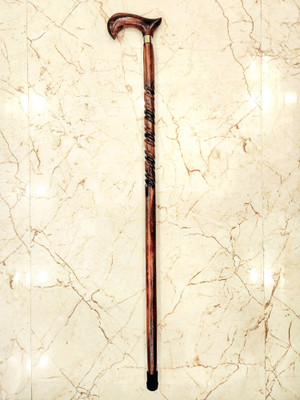 Sanvi Creation Mart Fancy Design Half Rope style morning walkin Stick Size 36 Inches Pack Of 1 Walking Stick