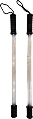 Hithika creation walking polycarbonate stick (pack of 2)for men&women,fobre stick Walking Stick