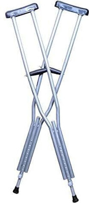 MEDSOR IMPEX Height Adjustable & Lightweight Axillary/Underarm Crutches (98-109 CM) Walking Stick
