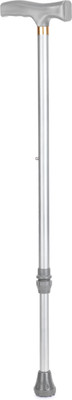 DR DOC Limited Edition T-Handle Walking Stick | Glossy Grey | Height adjustable Walking Stick