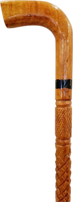 RanaCreation Wooden walking butt stick for all people Walking Stick