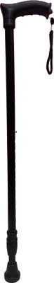 ASR SURGICAL Black Premium Walking Stick with Adjustable Height ,Sturdy Steel Body Walking Stick