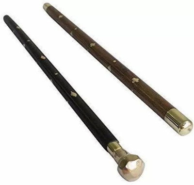 Sanvi Creation Mart Black Morning swagger sticks combo pack Walking Stick