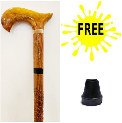 RanaCreation Morning wooden walking stick in design jordar brown for men and women8 Walking Stick