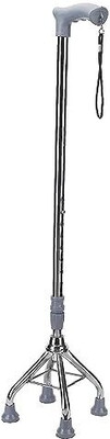 kgn surgical Premium height adjustable 4 leg Walking Stick for men/womenn/old age peoplews 94 Walking Stick