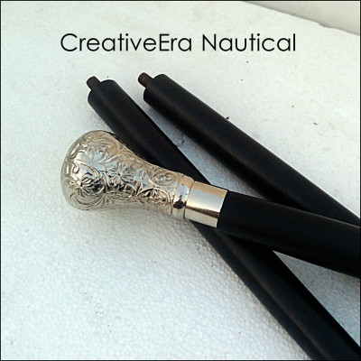 HELIX COLLECTION Brass Victorian Handle Wooden Vintage Style Designer Walking Stick Cane Walking Stick