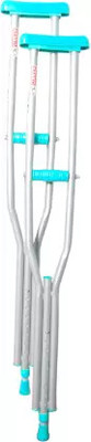 KENKO mobility Under Arm Auxillary Crutch Pair Height Adjustable Men/Women/Old People Walking Stick