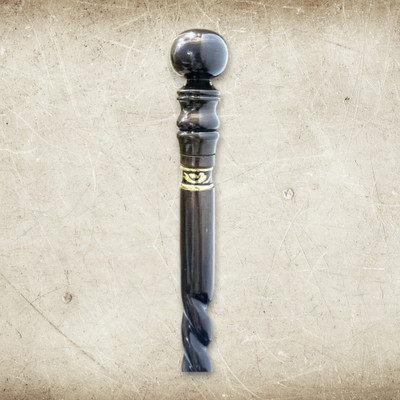 M S RISE black coper lattu 3fold Walking Stick