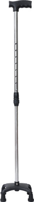 BHARTY PVC_STICK_FOUR_BASE Walking Stick