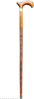 Sanvi Creation Mart wooden walking stick beautiful design/women/old people Walking Stick