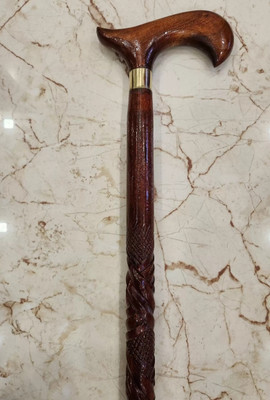 Hithika creation Morning wooden walking antique design stick. Walking Stick