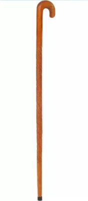 Hithika creation Wooden walking stick in round cane fancy stick Walking Stick