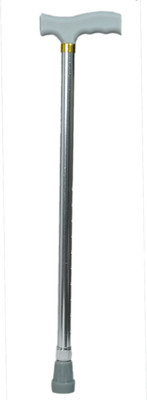 BHARTY Aluminium Stick Silver White Walking Stick