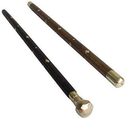 naazhandicraft Nawab Saheb Wooden Morning Walking Sticks 23 inches Combo Walking Stick
