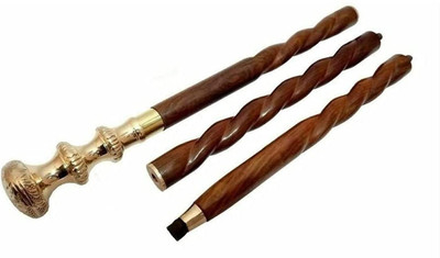AUNTIQUEINDIA Design Handle Cane Wooden Walking Stick Walking Stick