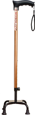 MONOLIZE Surgical 4 Leg Copper Dori Height Adjustable Men/Women/Old Age People Patient Walking Stick