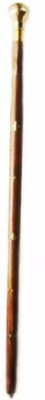 Hithika creation Wood Morning Walk Hand Rule Stick, 23 inch, Natural Brown Walking Stick