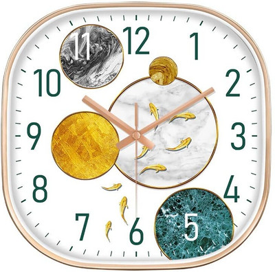 GRACIOUS MART Analog-Digital 10 cm X 24 cm Wall Clock(Silver, With Glass, Standard)