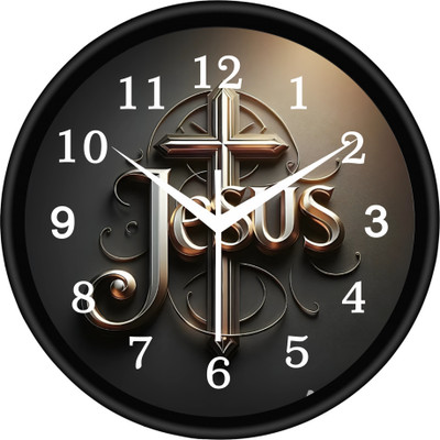 Vimsa Creation Analog 25 cm X 25 cm Wall Clock(Multicolor, With Glass, Standard)