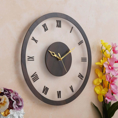 Gift With Smile Analog 38 cm X 38 cm Wall Clock(Multicolor, Without Glass, Standard)