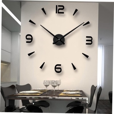 SURTI Analog 61 cm X 61 cm Wall Clock(Black, Without Glass, DIY Clocks)