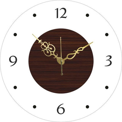 Gift With Smile Analog 28 cm X 28 cm Wall Clock(Multicolor, Without Glass, Standard)