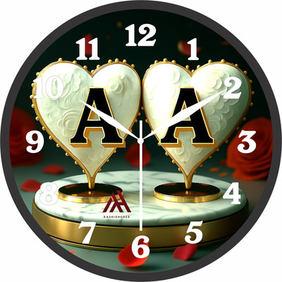 Aashish.Enterprises Analog 25 cm X 25 cm Wall Clock(Multicolor, With Glass, Standard)