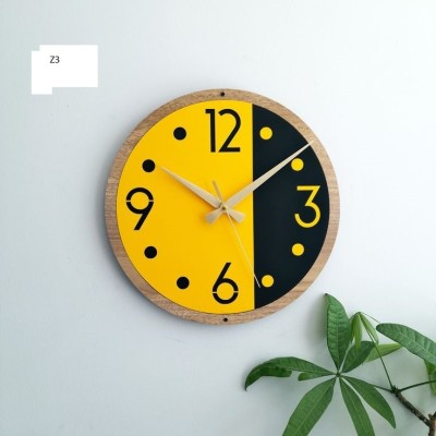 CHIWAY Analog 30 cm X 30 cm Wall Clock(Multicolor, Without Glass, Standard)