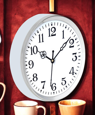 PZOZ Analog 25 cm X 25 cm Wall Clock(White, With Glass, Standard)