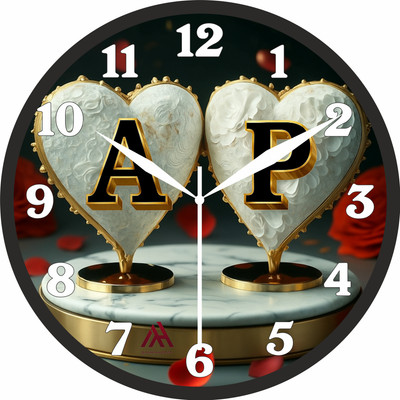 Aashish.Enterprises Analog 25 cm X 25 cm Wall Clock(Multicolor, With Glass, Standard)