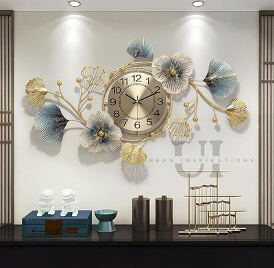 Nifsa store Analog 60 cm X 70 cm Wall Clock(Multicolor, Without Glass, Standard)