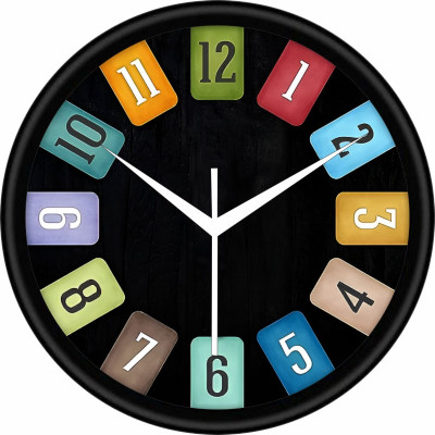 Raavi Creation Analog 25 cm X 25 cm Wall Clock(Multicolor, Without Glass, DIY Clocks)