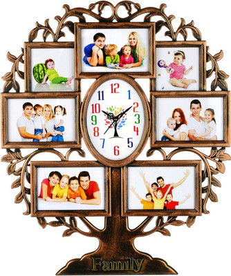 Attractionz Analog 58 cm X 48 cm Wall Clock(Multicolor, With Glass, Standard)