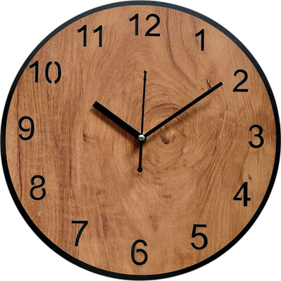 TEJANICREATION Analog 32 cm X 32 cm Wall Clock(Multicolor, Without Glass, Standard)