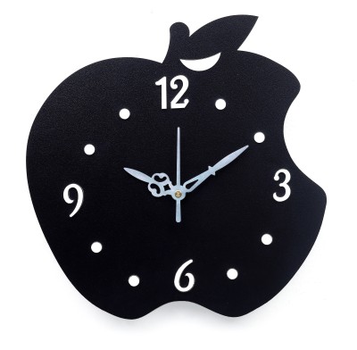 FASTQT Analog 40 cm X 30 cm Wall Clock(Black, Without Glass, DIY Clocks)