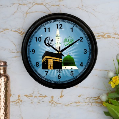 dudiya creation Analog 25 cm X 25 cm Wall Clock(Black, With Glass, Standard)