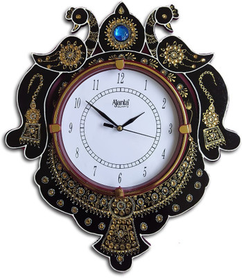 AJANTA Analog 36 cm X 31 cm Wall Clock(Multicolor, With Glass, Standard)