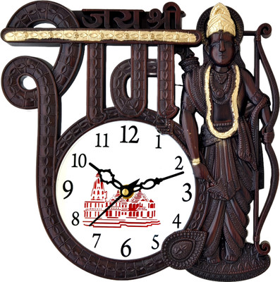 Ava creation Analog 22 cm X 22 cm Wall Clock(Brown, Black, With Glass, Standard)