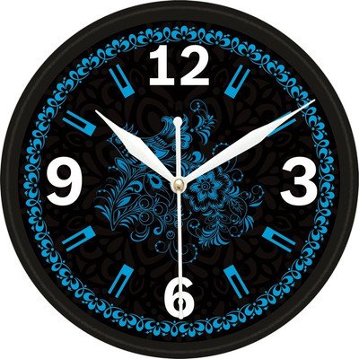 LAKHDATHAR CREATION Analog 10 cm X 25 cm Wall Clock(Multicolor, With Glass, Standard)
