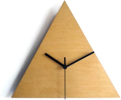 Qeznef Analog 30 cm X 30 cm Wall Clock(Beige, Without Glass, Standard)