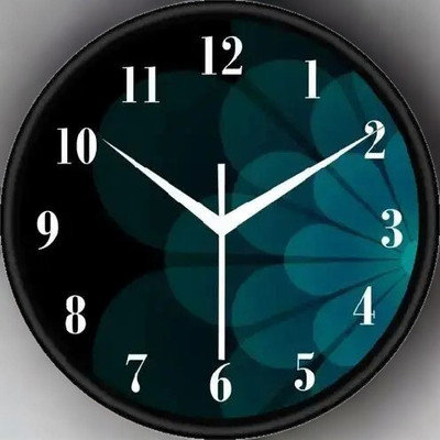 Aashish.Enterprises Analog 25 cm X 25 cm Wall Clock(Grey, With Glass, Standard)