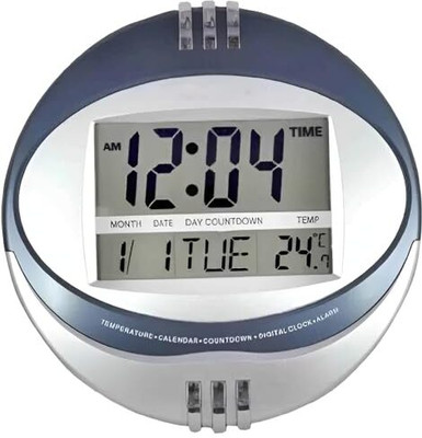 Nxz Digital Analog Gray Clock