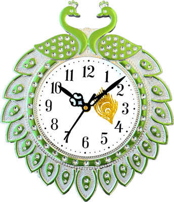 Gangaram creation Analog 23 cm X 23 cm Wall Clock(Multicolor, With Glass, Standard)