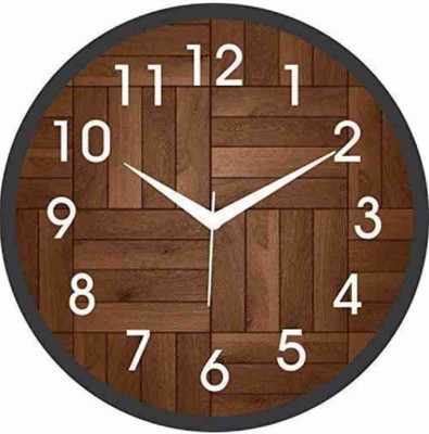 Raavi Creation Analog 10 cm X 16 cm Wall Clock(Multicolor, With Glass, Standard)