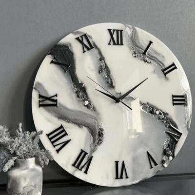 A3D ART & CRAFT Analog 30 cm X 30 cm Wall Clock(White, Without Glass, Standard)