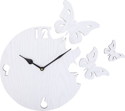 Basement Bazaar Analog 27 cm X 27 cm Wall Clock(White, Without Glass, DIY Clocks)