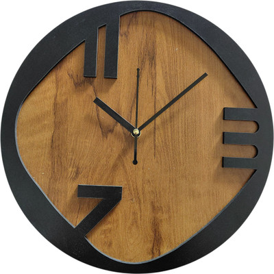 TEJANICREATION Analog 32 cm X 32 cm Wall Clock(Multicolor, Without Glass, Standard)