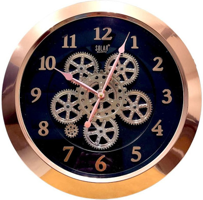 THEGREEKDECOR Analog 38 cm X 38 cm Wall Clock(Multicolor, Without Glass, Standard)